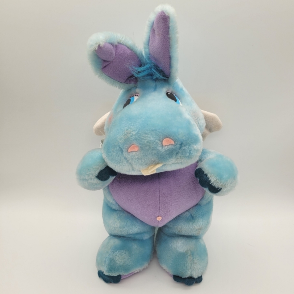 VINTAGE | 80s Wuzzles Hoppopotamus hippopotamus rabbit plush stuffed animal toy
